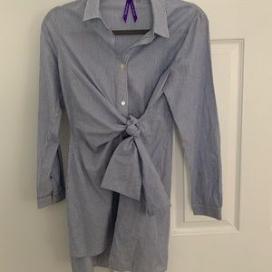 Maternity Blue and White Blouse